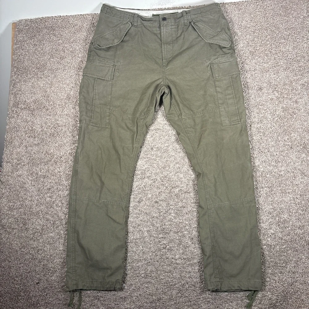 Polo Ralph Lauren Surplus Div Slim Fit Cargo Pants Olive Green Mens 38x32